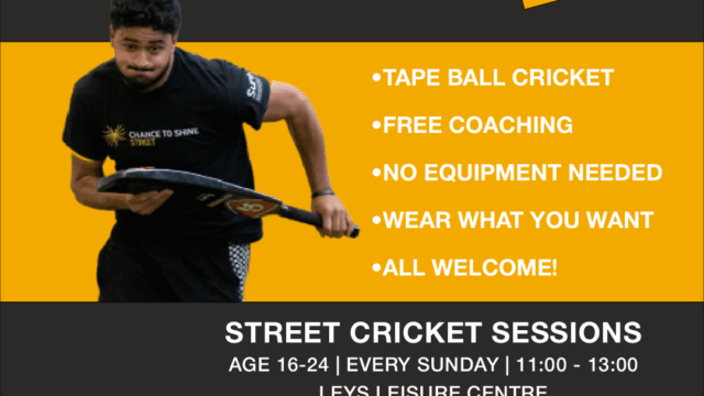 Street Cricket Age 16-24yrs @ Leys Leisure Centre